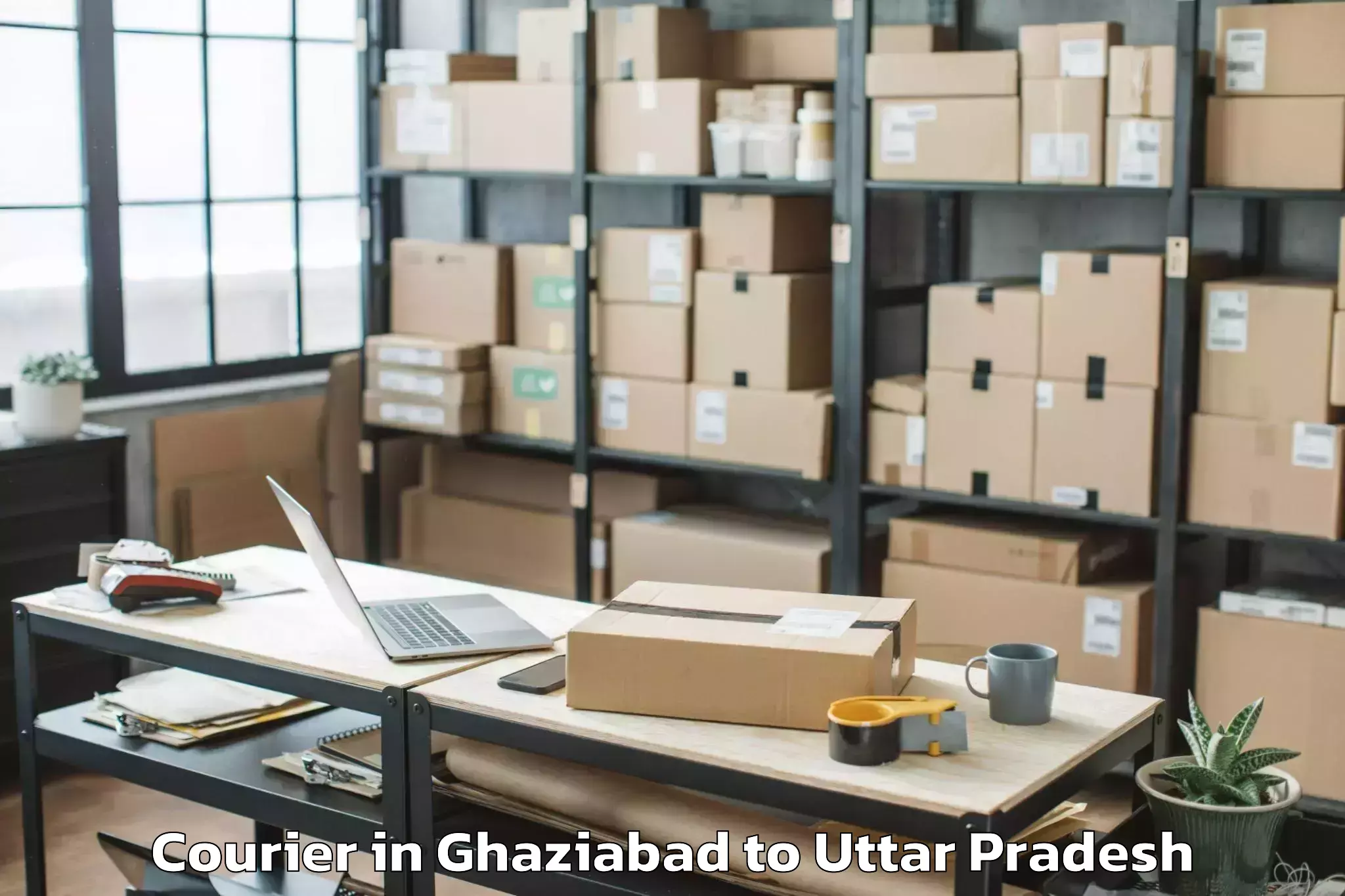 Trusted Ghaziabad to Lalganj Ajhara Courier